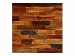 Clicnbuy Mesa de bar madera maciza reciclada 70x70x106 cm Marru00f3n Best