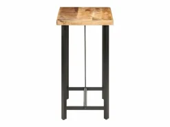 Clicnbuy Mueble Bar|Mesa de bar madera maciza de mango rugosa 120x58x107 cm