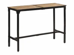 vidaxl Mesa Alta|Mesa de bar madera maciza de mango rugoso 150x55x107 cm