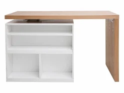 Mesa de bar modulable con almacenaje mate y roble A91 cm MAX^Miliboo Online