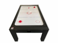 ELITESHOPPING Billar|Mesa de billar 7 pies Multijuego rojo Air Hockey + Mesa de Tenis + Mesa - Rocket