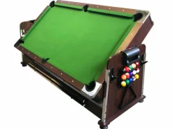 ELITESHOPPING Mesa de Billar 7 pies Multijuego Air Hockey + Ping Pong - Stark Verde Discount