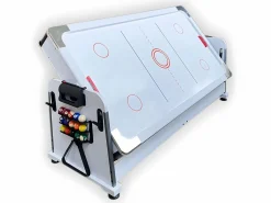 ELITESHOPPING Billar|Mesa de billar 7 pies Multijuego Air Hockey + Ping Pong - Stark White