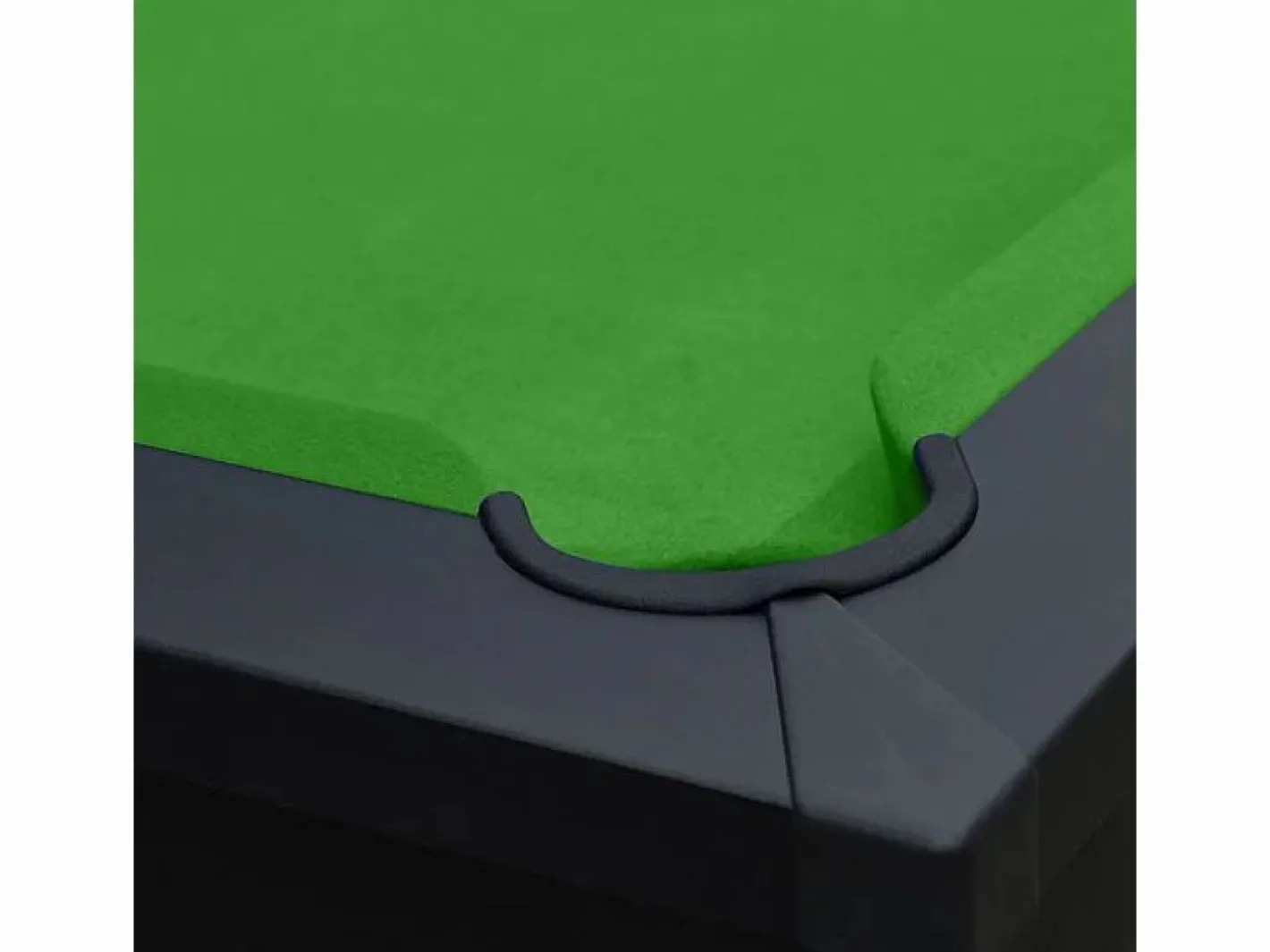 Rendez-Vous Déco Mesa de billar convertible negra con alfombra - Eddie Verde Hot