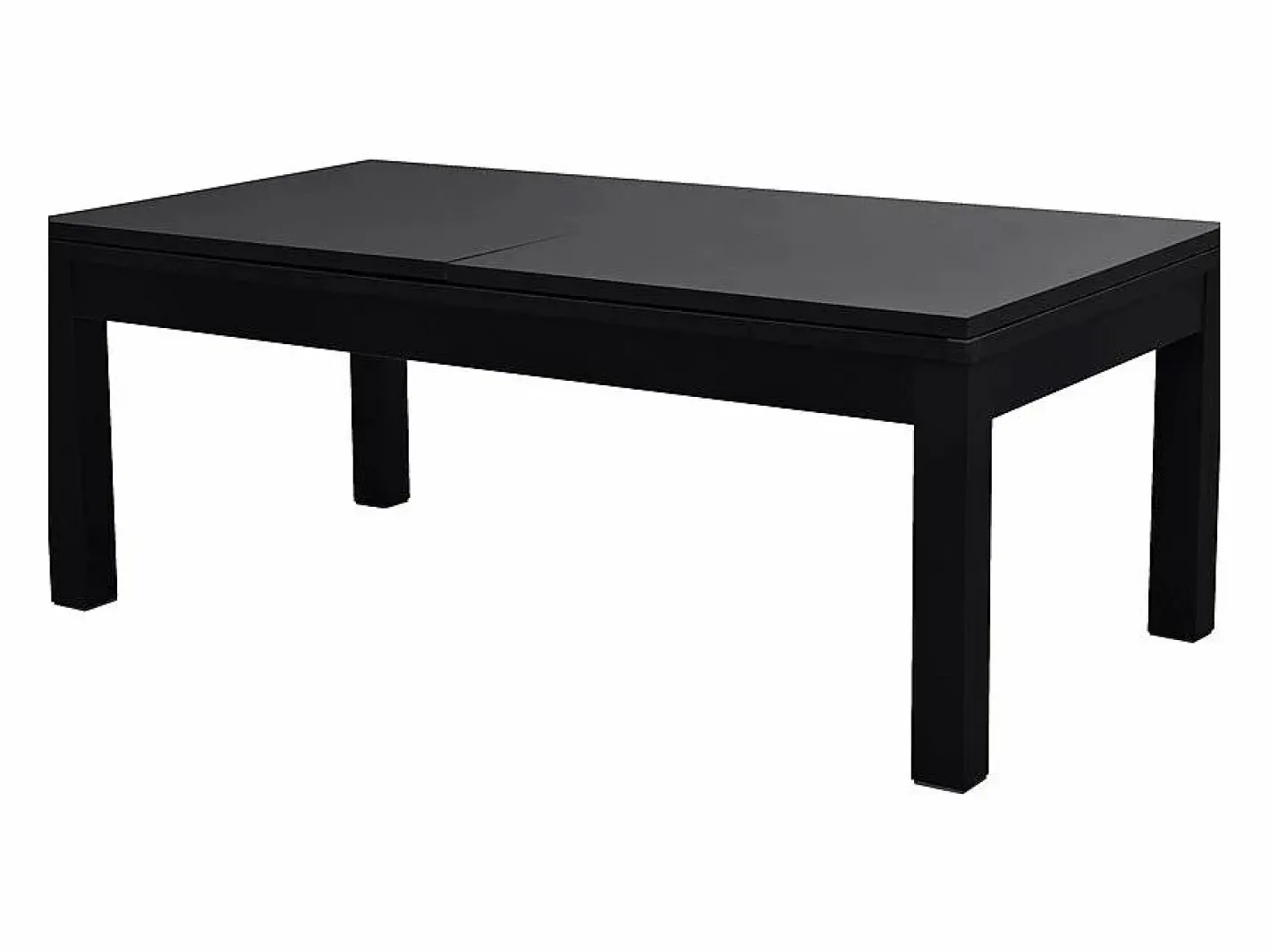 Rendez-Vous Déco Mesa de billar convertible negra con alfombra - Eddie Verde Hot