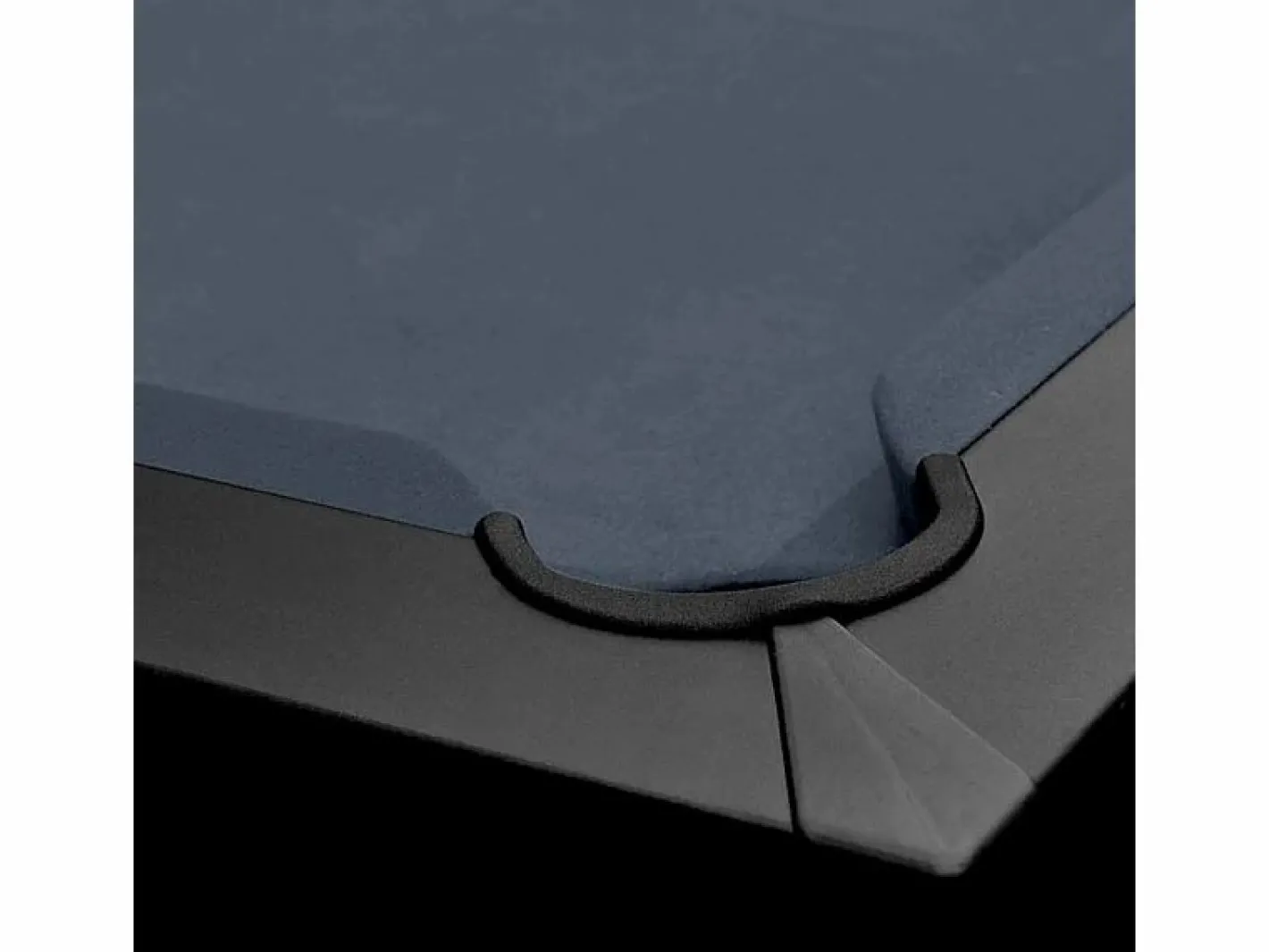 Rendez-Vous Déco Mesa de billar convertible negra con alfombra - Eddie Gris
