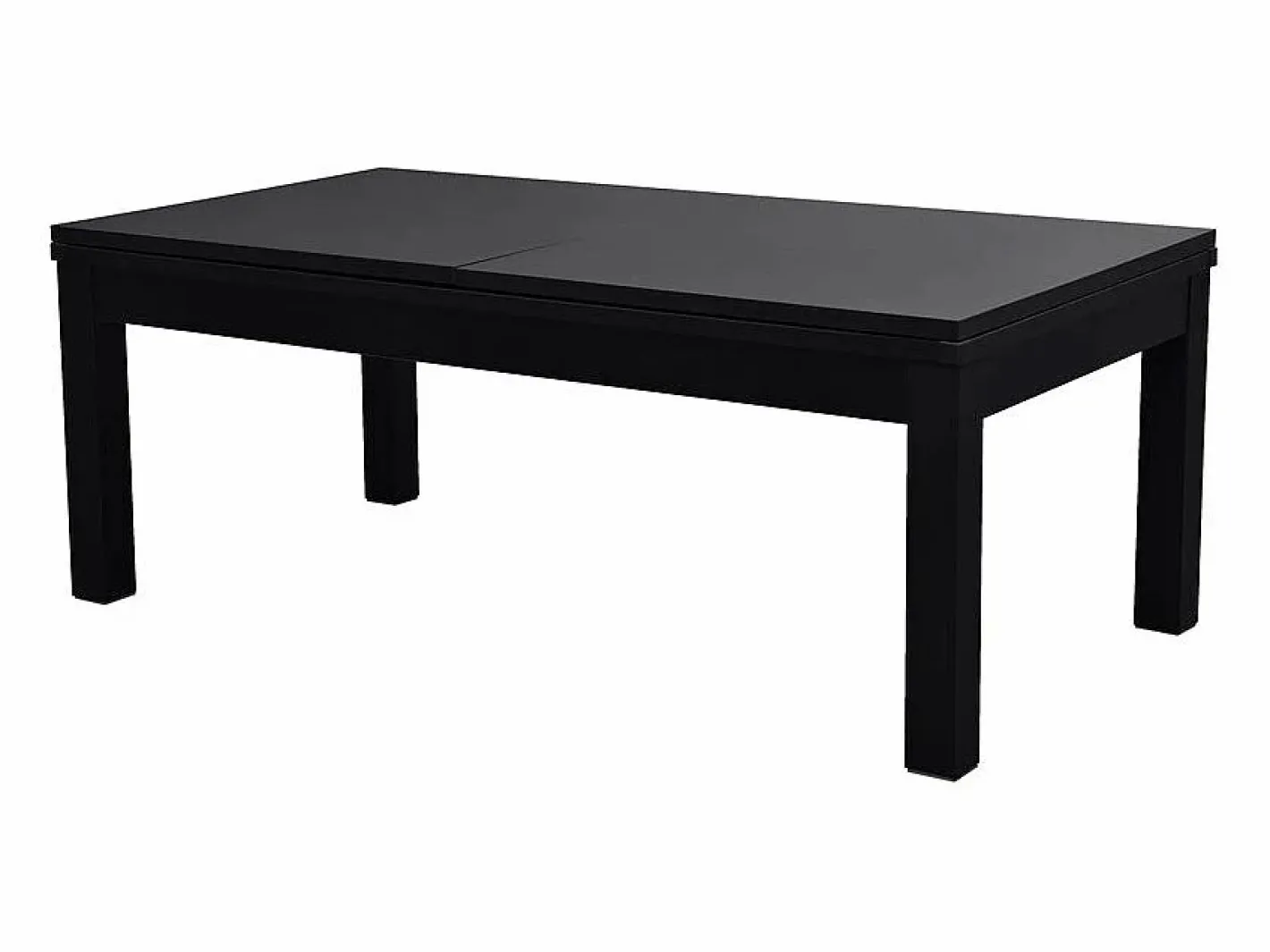 Rendez-Vous Déco Mesa de billar convertible negra con alfombra - Eddie Gris