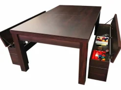 ELITESHOPPING Billar|Mesa de billar convertible de 7 pies con bancos - Theti