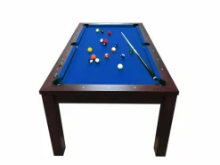 ELITESHOPPING Billar|Mesa de billar convertible de 7 pies con bancos - Theti
