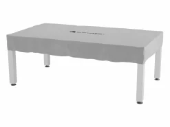 Vente-unique Billar|Mesa de billar exterior - Blanco y taupe - L213,4 x P121,1 x 79,7 cm - STAZIO