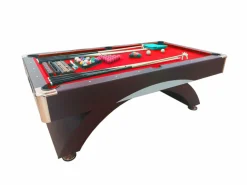 ELITESHOPPING Mesa de billar moderna de 7 pies completa con accesorios - Venon Rojo