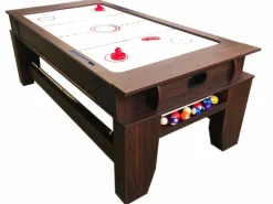 ELITESHOPPING Mesa de Billar Multijuegos de 7 Pies con Air Hockey – Panther Rojo Sale