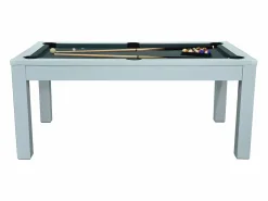 Vente-unique Mesa de billar y ping-pong convertible, blanca, L182 x A102 x A80 cm, HENK Blanco Clearance