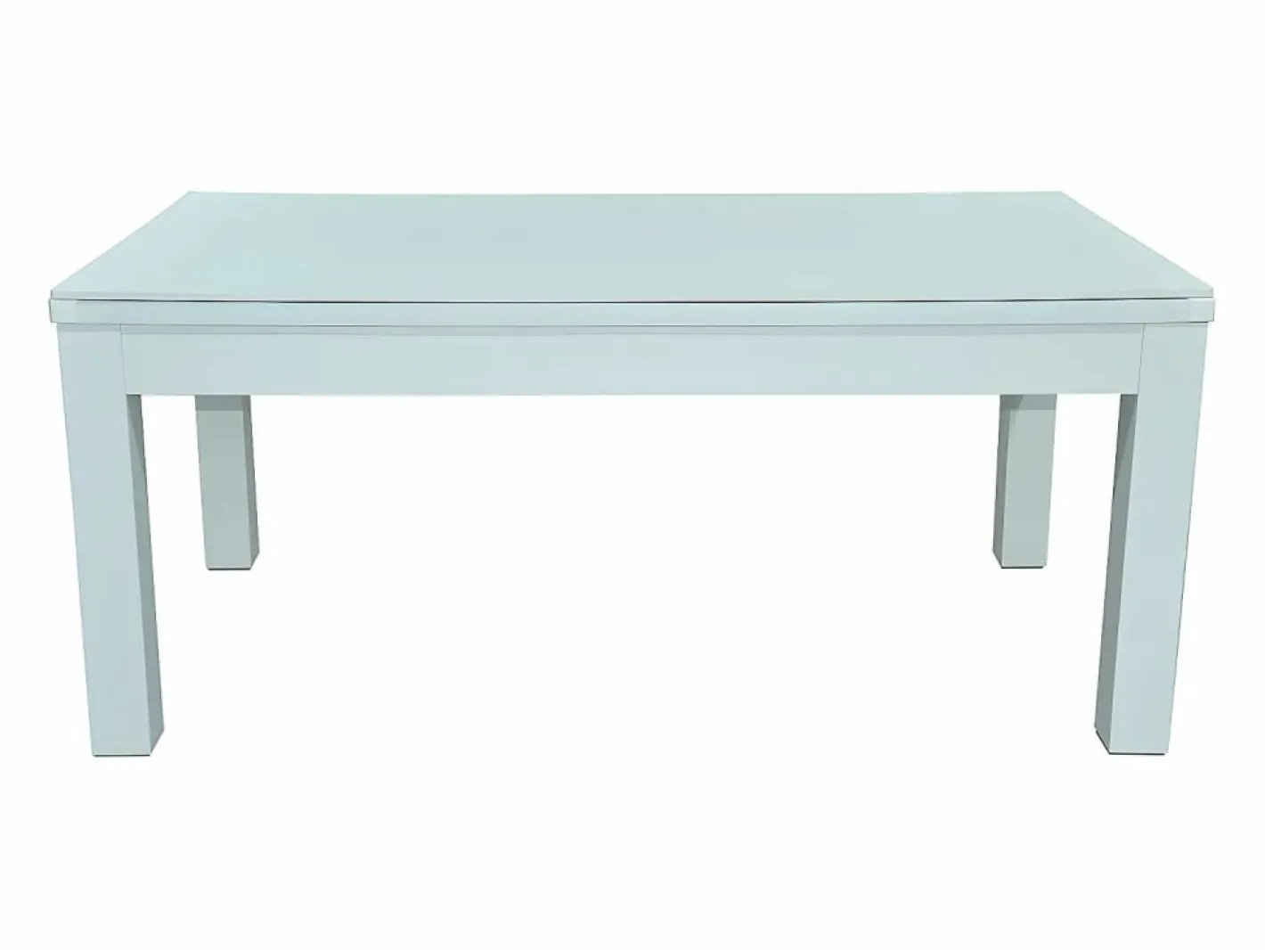 Vente-unique Mesa de billar y ping-pong convertible, blanca, L182 x A102 x A80 cm, HENK Blanco Clearance