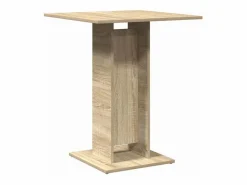 Mesa de bistró contrachapada color roble Sonoma 60x60x75 cm^Clicnbuy New