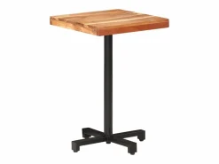 Mesa de bistró cuadrada madera de mango maciza 50x50x75 cm^Clicnbuy Online