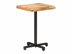 Mesa de bistró cuadrada madera de mango maciza 50x50x75 cm^Clicnbuy Online