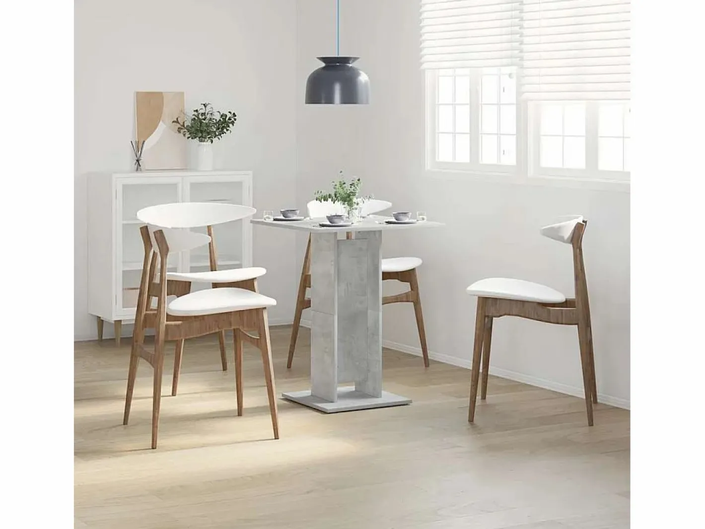 Mesa de bistró de madera contrachapada 60x60x75 cm^Clicnbuy