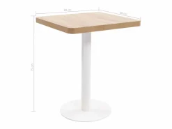Clicnbuy Mueble Bar|Mesa de bistró MDF marrón claro 60x60 cm