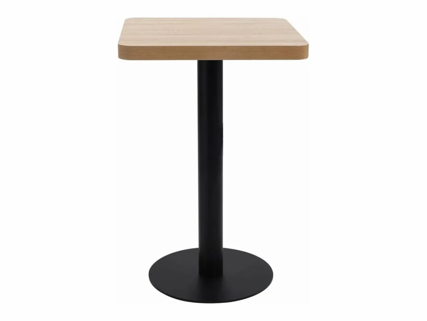 Mesa de bistró MDF marrón claro 50x50 cm^Clicnbuy Best