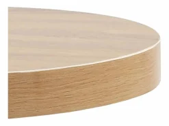 Clicnbuy Mesa de bistró MDF marrón claro 60 cm Marru00f3n New