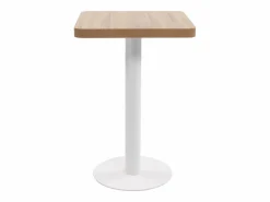 Clicnbuy Mesa de bistró MDF marrón claro 50x50 cm Marru00f3n