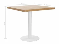 Clicnbuy Mesa Alta|Mesa de bistró MDF marrón claro 80x80 cm