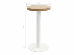 Mesa de bistró MDF marrón claro 40 cm^Clicnbuy