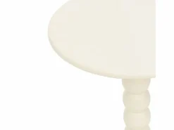 Atmosphera Mesa de café cilíndrica de madera Blanco Outlet
