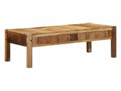 Clicnbuy Mesa de Café Marrón 110 x 55 x 35 cm Madera maciza recuperada Marru00f3n Clearance
