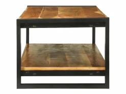 vidaxl Mesa de Café Marrón 120 x 50 x 38 cm Madera de Acacia Sólida Marru00f3n Discount