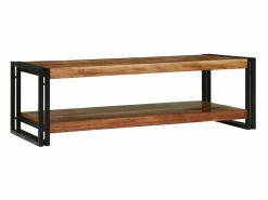 vidaxl Mesa de Café Marrón 120 x 50 x 38 cm Madera de Acacia Sólida Marru00f3n Discount