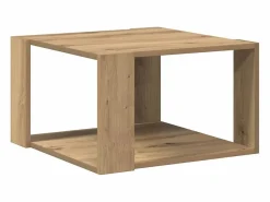 Clicnbuy Mesa De Centro|Mesa de Café Roble artisan 51.5 x 51.5 x 30 cm