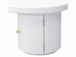 Merax Mesa De Centro|Mesa de centro asimétrica - 100 x 60 x 37 cm - con espacio de almacenamiento - elegante y robusta - MDF -