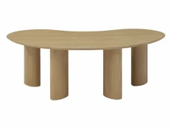 Mesa de centro chapado de fresno - Natural claro - CALYNOR^Vente-unique Outlet