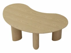 Mesa de centro chapado de fresno - Natural claro - CALYNOR^Vente-unique Outlet
