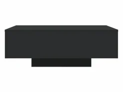 vidaxl Mesa de centro con luces LED 85x55x31 cm Negro Sale