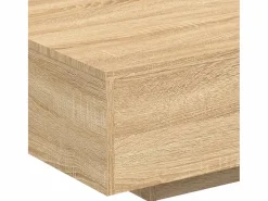 Mesa de centro con luces LED roble Sonoma 85x55x31 cm^vidaxl Online