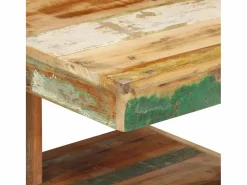 vidaxl Mesa De Centro|Mesa de centro de madera maciza reciclada 45x45x40 cm