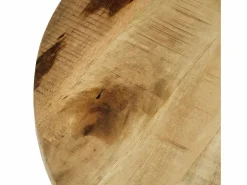 vidaxl Mesa de centro de madera de mango rugosa 65x32 cm Color natural claro Hot
