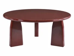 Vente-unique Mesa de centro de MDF - Burdeos lacado - ZINAPA Granate Clearance