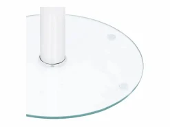 Mesa Auxiliar|Mesa de centro de vidrio templado 40 cm ES15779