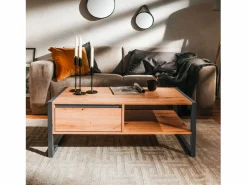 Mesa de centro industrial con cajón KOTOR^Concept-Usine Clearance