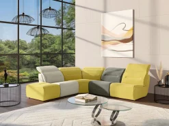 Maison Céphy Mesa De Centro|Mesa de centro JOLINE con estantes giratorios - Vidrio templado
