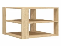 vidaxl Mesa de centro madera de ingeniería roble Sonoma 58x58x40cm Color natural claro Hot