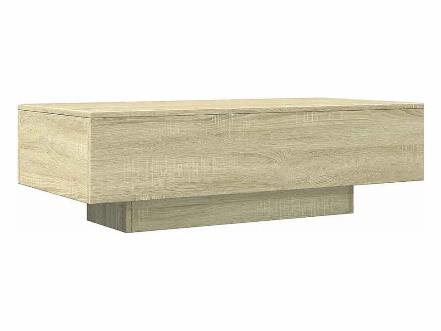 vidaxl Mesa de centro madera de ingeniería roble Sonoma 100x49,5x31 cm Color natural claro Discount