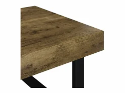 Mesa De Centro|Mesa de centro MDF y hierro marrón oscuro y negro 120x60x40 cm ES208274
