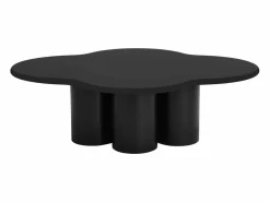 Mesa de centro orgánica y design en MDF - Negro - YAVINA^Vente-unique New