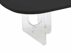 Vente-unique Mesa De Centro|Mesa de centro rectangular de MDF y acrílico - - RASIA
