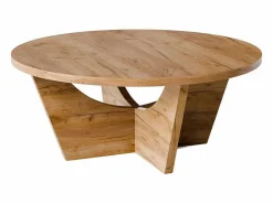 Mesa de centro redonda TORI Ø90 cm Roble Craft^ Outlet